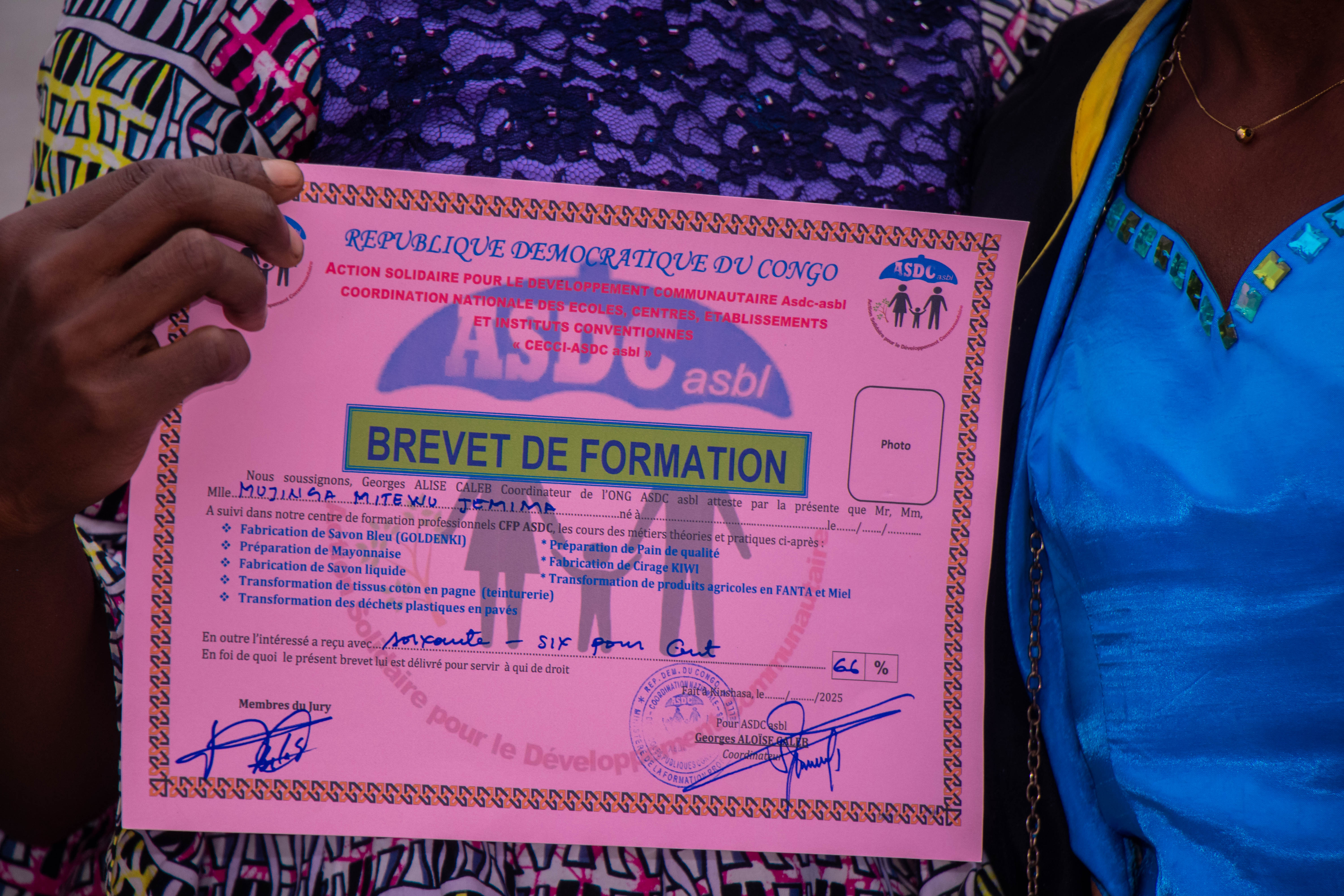 Rémise des brêvets